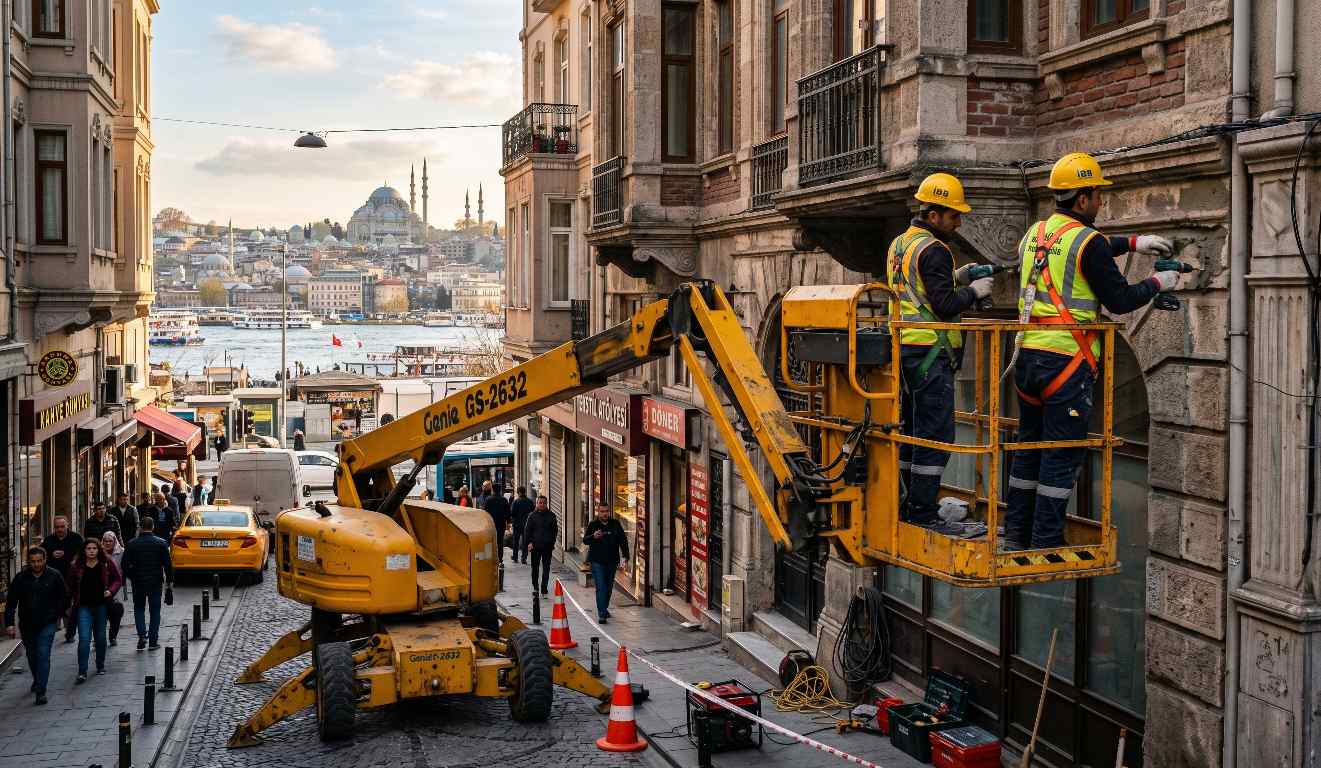 Manlift uygulaması ile yapılan bir iş