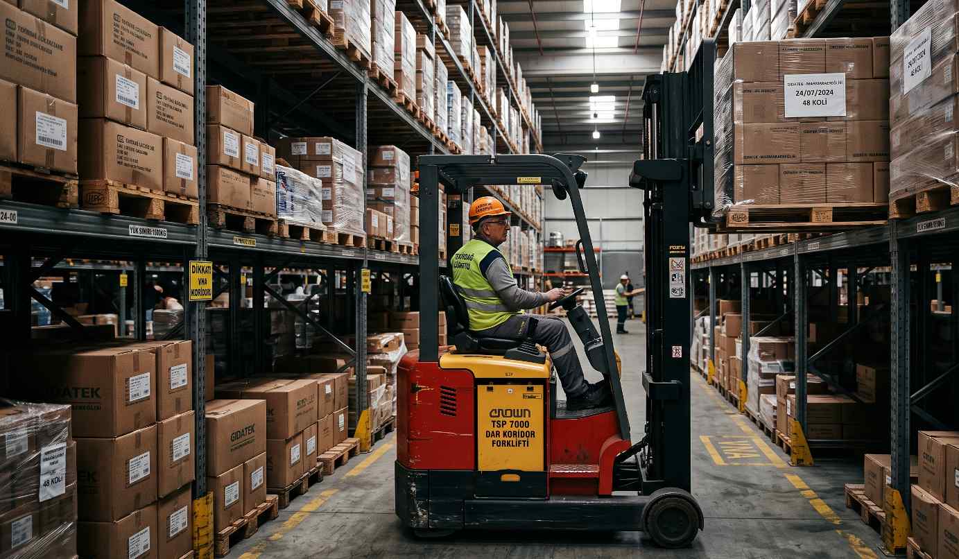 Dar koridor forklift modeli