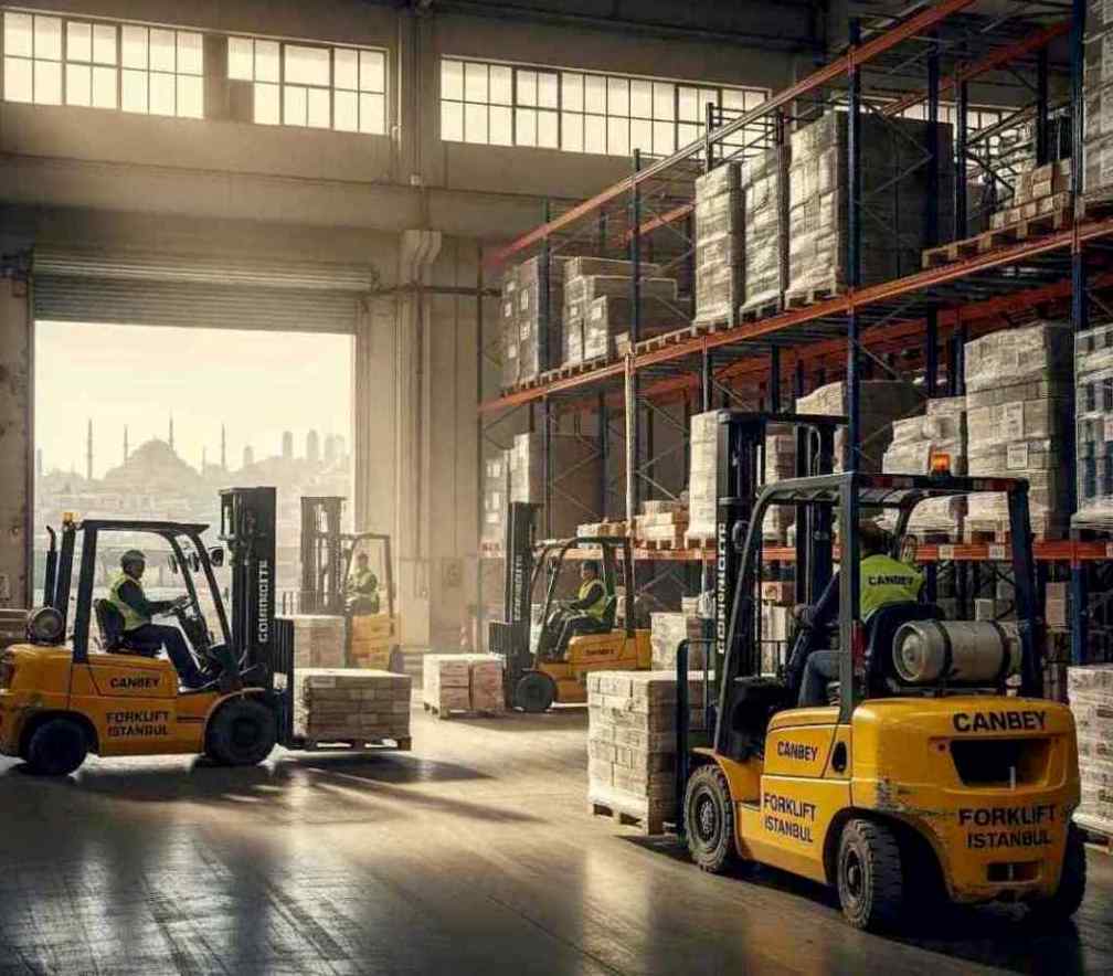 Depo içi forklift çalışmaları