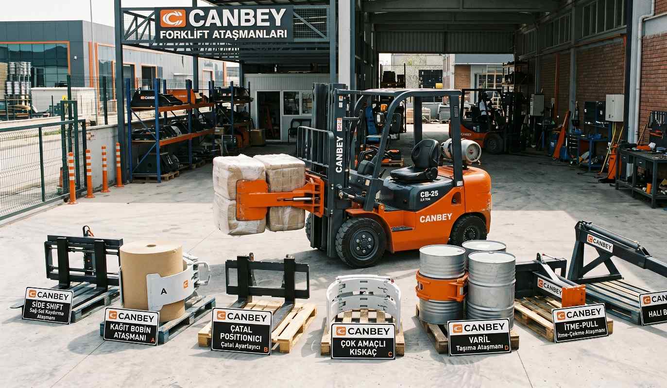 Forklift ataşman çeşitleri
