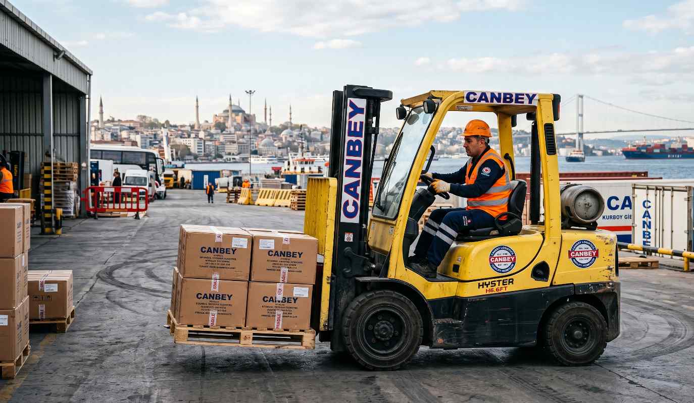 Forklift çalışma sahası