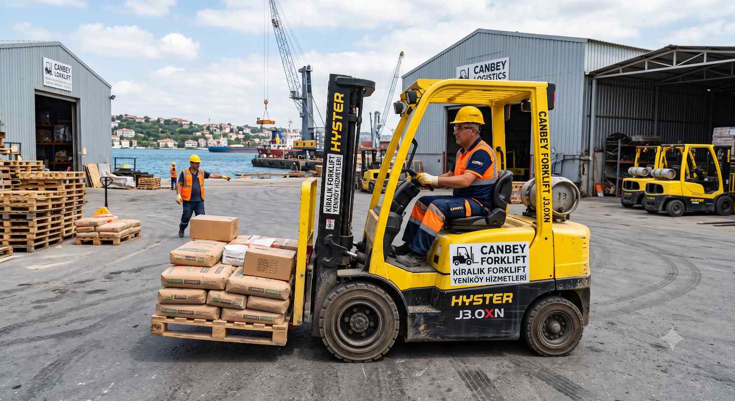 Yeniköy kiralık forklift çalışma sahası