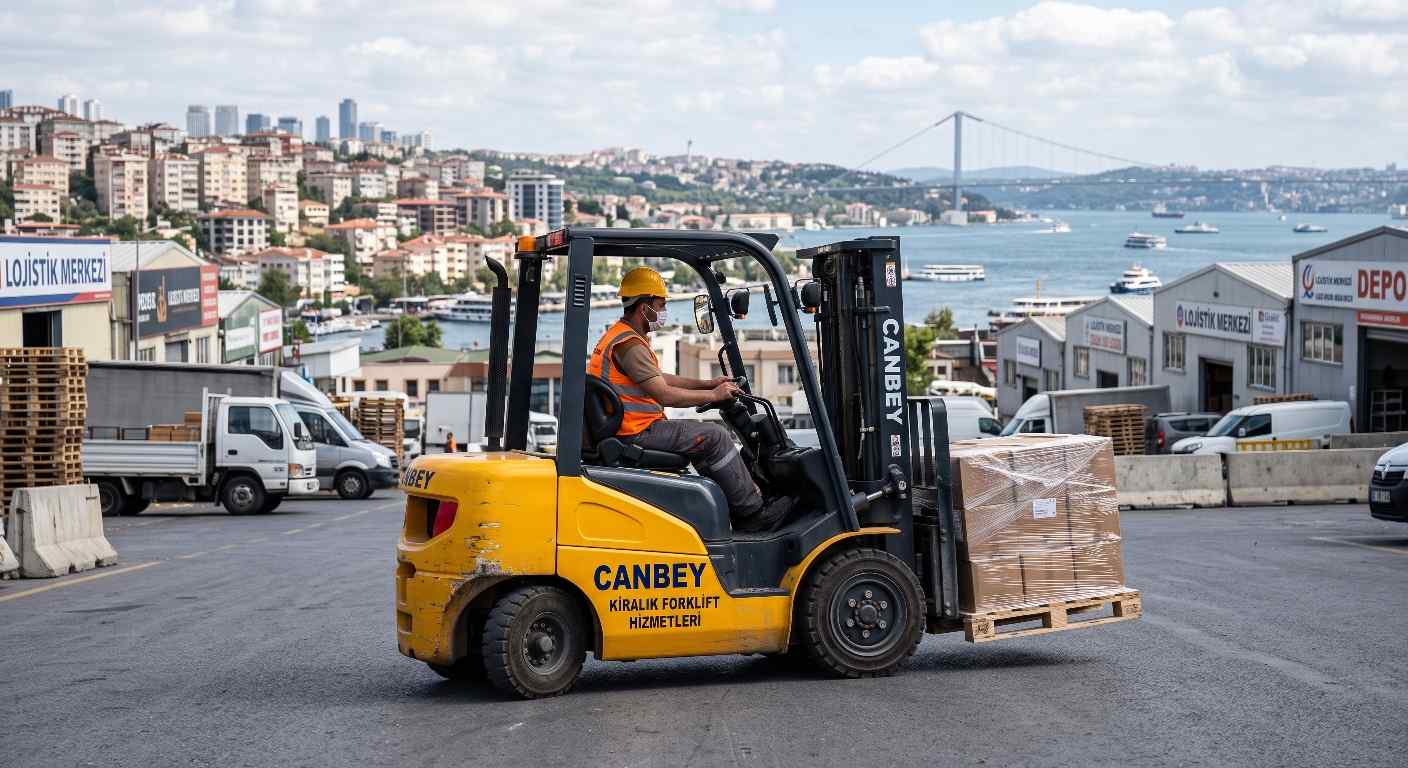 Ulus kiralık forklift çalışması - Canbey